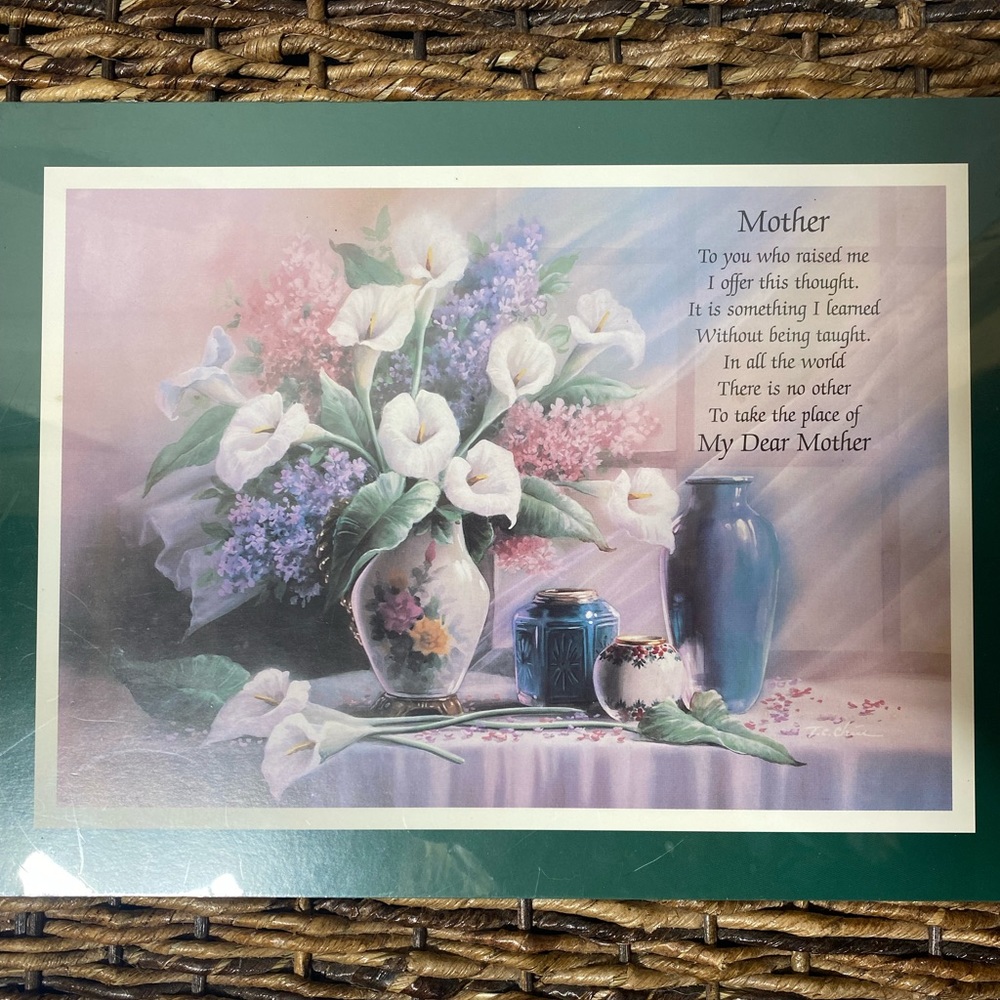 NEW “Mother” Poem Wooden Plaque